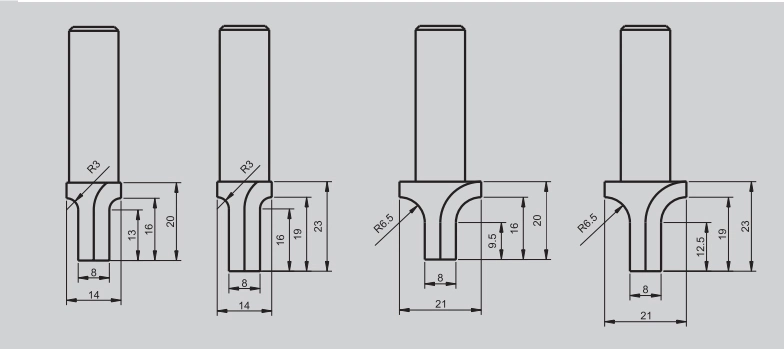 PCD Router Bits for Edge Chamfering and Trimming