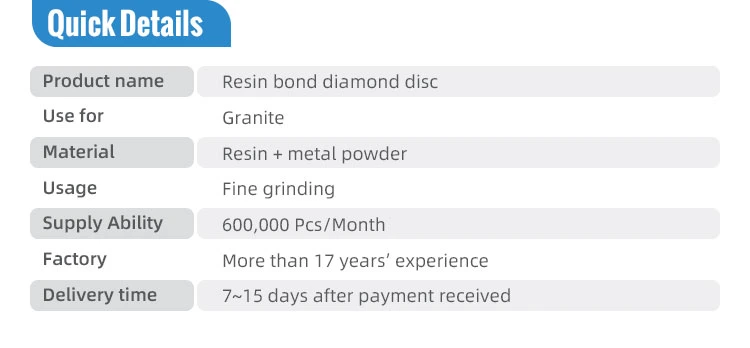 Diamond Tools for Granite Diamond Polishing Discs